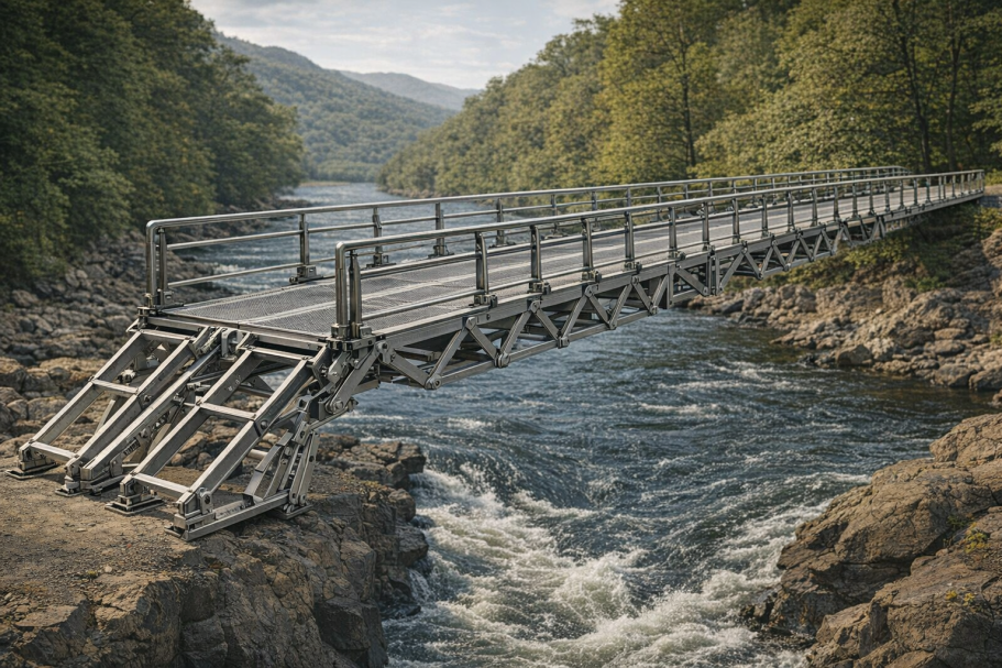 KI-generiertes Bild einer Brücke als Symbol für Lösungsorientierung