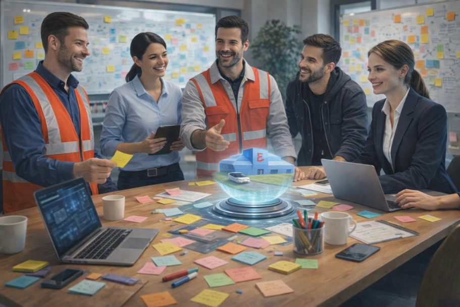 KI-generiertes Bild eines vielfältigen Teams